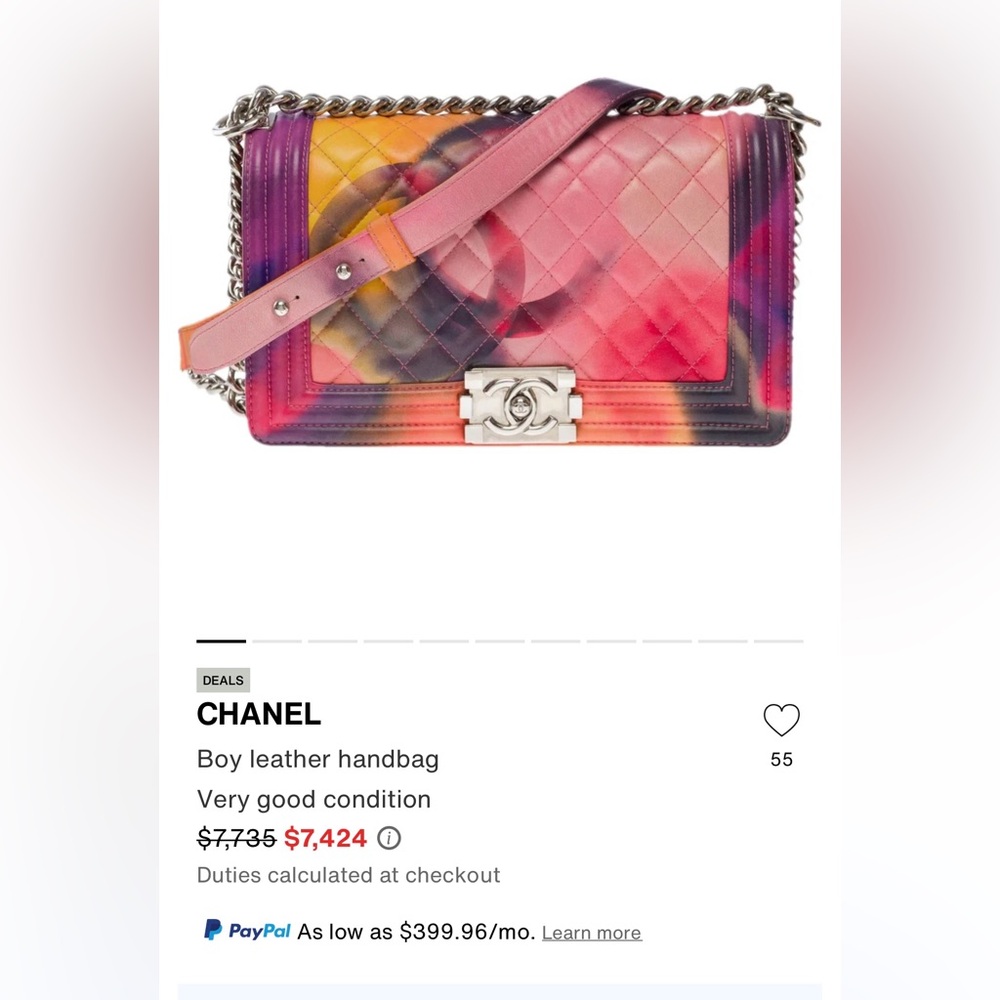 CHANEL Small Flower Power Boy Bag w/Box & Dust-Bag ~ EXCELLENT CONDITION - Picture 15 of 16